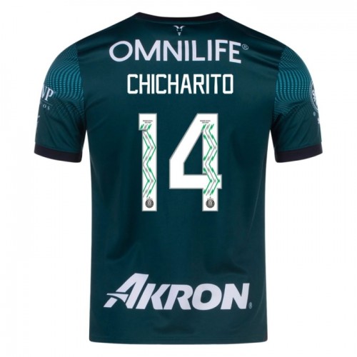 Fotballtrøye CD Guadalajara Chicharito 14 Tredjedrakt 2023-24 Kortermet Fotballtrøye CD Guadalajara Chicharito 14 Tredjedrakt 2023-24 Kortermet